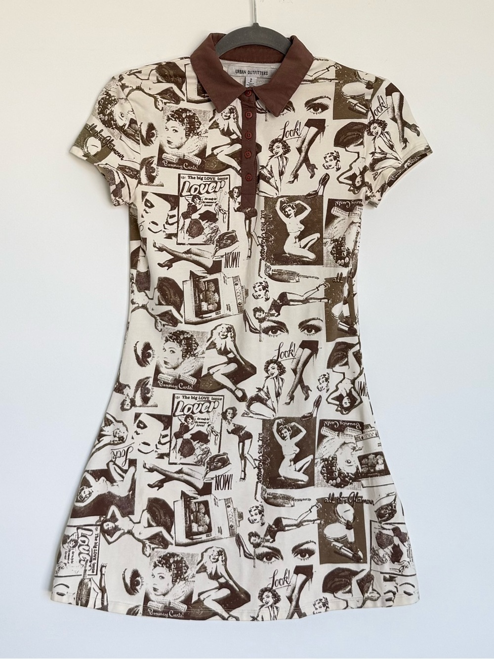 Urban Outfitters Hazel Printed Mini Dress